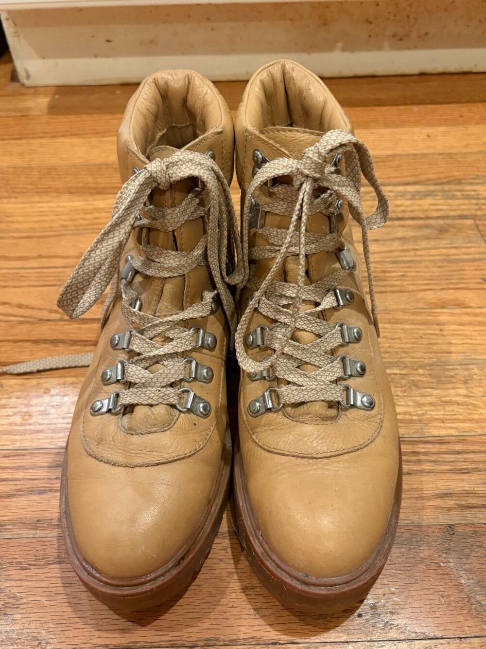 J Crew Nordic Leather Lightweight Hiking Boots, Size 8